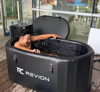 Bain de Spa Ovale Moderne à Eau Froide pour Usage en Salle de Sport, Génération Automatique de Glace, Température Ultra-Basse de 0°C, Sans Glace Ajoutée, Usine OEM/ODM