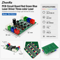 Module de commande d'éclairage de scène à trois couleurs ZhonNa PCB RGB Laser Driver, pièces et accessoires pour équipement laser commercial
