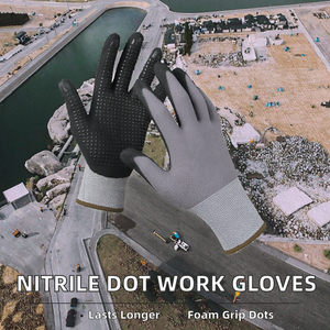 SIZAsafety S1173NTS Winter Thickened 7 oz <b>Nylon</b> Coated Anti <b>Slip</b> Wear Resistant Waterproof Anti-static Anti-cut Knit Wrist Glove - Product Image 2