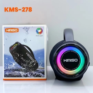 KMS-278 Ngoài Trời Loa Không Dây Di Động LED Đầy Màu Sắc Đèn Loa Không Thấm Nước Màu Xanh Loa Răng Cho Karaoke Đảng - Product Image 5