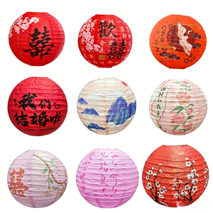 Faroles de Papel Colgantes Estilo Chino con Flor de Ciruelo/Loto, Farol Oriental para Exteriores para el Festival de Medio Otoño, Decoración de Año Nuevo - Product Image 4