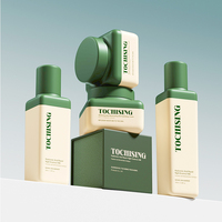Ensemble de flacons de lotion à double paroi épais sur mesure haut de gamme OEM/ODM, emballage de flacons en plastique carrés, flacon de sérum en plastique pour soins de la peau