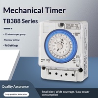 Interrupteur de contrôle du temps mécanique TB388, moteur à quartz TB35-N, compensation de panne de courant, DC 12V/36V