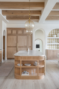 Suspension moderne en verre Pietra, <span class=keywords><strong>colonne</strong></span> en albâtre, chaîne en laiton, LED, hauteur réglable pour chevet et îlots de cuisine - Product Image 3