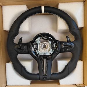 Volant de direction sport blanc personnalisé pour <span class=keywords><strong>BMW</strong></span> Série 3, Série 5, M3, M5, M6, F30, F10, F15, E60, E70, E71, E90, E91, E92, X3, X4, X5, X6 - Product Image 1