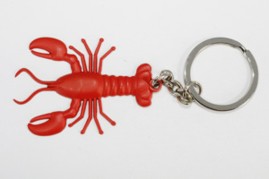 Personnalisé PVC Charme Animaux série porte-clés, Boston <span class=keywords><strong>homard</strong></span> Porte-clés En Caoutchouc - Product Image 2