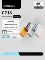 {Power Bank Bersertifikasi 3C} CUKTECH Cool State Power Block 30W Pocket 10000mAh PB100 21700 Baterai Pengisian Cepat PC Buatan Cina
