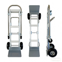 Chariot à plateforme métallique pliable OEM personnalisé, capacité 200 kg, pour l'escalade industrielle des escaliers, à deux roues