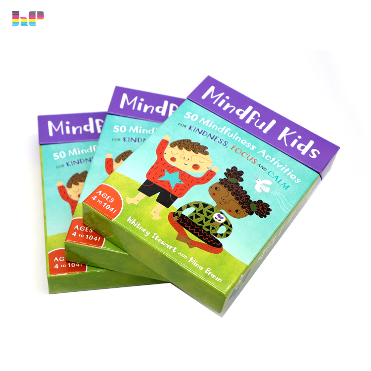 custom high quality card games thank you card printing manufacture