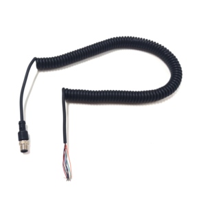 Cables Eléctricos Espirales de Aviación 4x24AWG con Extremos Desnudos, Cables Enrollados de Alimentación, Cables Flexibles Rizados - Product Image 4