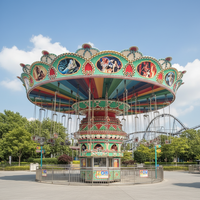 Chine Fabricant 24 sièges parc d'attractions manèges attraction foraine Manege géant chaîne balançoire carrousel chaise volante à vendre
