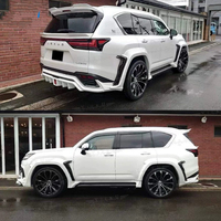Kit carrosserie large style WD pour Lexus LX600 : Lame avant, jupes latérales, diffuseur arrière, spoiler, kit de passage de roue large
