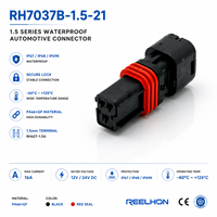 Connecteur automobile étanche 3 broches mâle-femelle 7037B-1.5-21 1,5 mm, robuste, haute puissance, avec faisceau de câbles en cuivre scellé ABS/Nylon