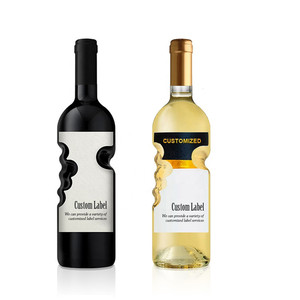 Bouteille en verre de vin de fruit clair de fabricant de 750 ml bouteille de vin de forme spéciale de main d'ange bouteilles de vin de conception bouteilles de vin en verre de 750 ml - Product Image 5