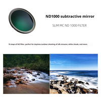 Lentille de filtre d'appareil photo pour téléphone portable 67mm ND1000 Protecteur de filtre pour appareil photo reflex numérique Filtre pour téléphone portable