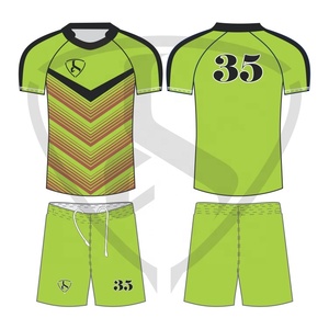 Wholesale <b>Cheap</b> Custom Designs Sublimation Rugby Shirt Team <b>Set</b> Football Plain Spandex Rugby Practice Jersey Uniform - Product Image 5