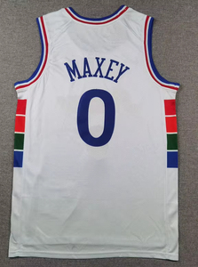 قميص كرة السلة الجديد لموسم 2026 رقم 21 لجويل إمبييد ورقم 0 تايريس ماكسي، زي رياضي صيفي عالي الجودة قابل للتنفس مع تطريز مخيط، إصدار المدينة - Product Image 5