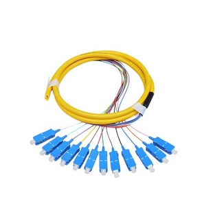 Lot de 12 câbles de raccordement croisés en queue de cochon, câble de dérivation, fibre optique sc pigtails, connecteur de cordon de raccordement - Product Image 4