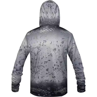 Chemise de pêche pour homme sur mesure, protection UV, antibactérienne, grande taille, en spandex/polyester, imprimée par sublimation, UPF50
