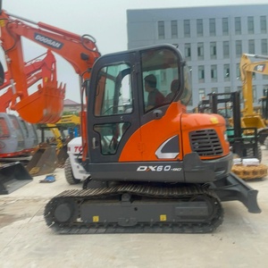 Mini-excavatrice Doosan DX60 d'occasion à bas prix, 6T, d'origine coréenne, avec moteur Yanmar et distributeur hydraulique Kawasaki, à vendre - Product Image 1