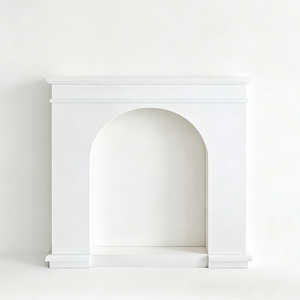 Meuble de présentation décoratif pour cheminée <span class=keywords><strong>en</strong></span> MDF, style français, peint par pulvérisation, avec étagères fixes et éclairage LED intégré, vente <span class=keywords><strong>en</strong></span> gros usine - Product Image 1