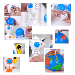 Luckytoys tự làm bức tranh phong cách khoa học đóng hộp quà tặng trái đất & không gian mô hình tên lửa không dây đèn cảm ứng - Product Image 4