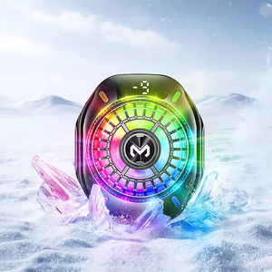 MEMO CX10 Nuevo Diseño Tres Estilos RGB <span class=keywords><strong>LED</strong></span> Pantalla de Temperatura Magnética y con Clip Enfriador de Teléfono Ventilador de Refrigeración Móvil para Juegos - Product Image 1