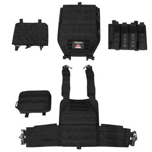 Chaleco Táctico Molle de Poliéster 1000D para Exteriores, Color Negro Sólido, Transpirable, Ajustable, Modelo AV-8121 - Product Image 4