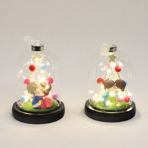 Cadeaux de fête des mères pour les femmes Cadeaux d'anniversaire Galaxy Rose Enchanted Crystal Flower Gift Light Up Rose in Glass Dome - Product Image 2