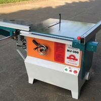 Scie circulaire inclinable universelle de haute précision Machine à bois MJ300 Table coulissante nouveau moteur coupe du bois de Style Horizontal