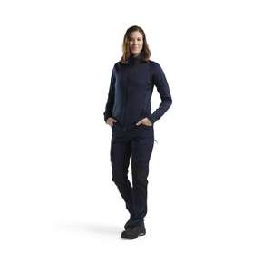 BLAKLADER - 474525398600M <b>Women</b>’s <b>fleece</b> jacket Dark <b>navy</b> blue - EAN 7330509889466 WORK JACKETS - Product Image 3