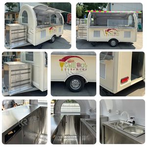 Restaurant Fast Food <b>Truck</b> with Full Equipment Kitchen <b>Coffee</b> BBQ Food Kiosk Mobile Street Food Trailer - Product Image 3