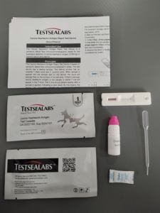 कुत्ते Heartworm एंटीजन टेस्ट CHW एजी परीक्षण किट - Product Image 2