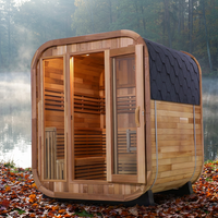 Cabine de sauna extérieure pour la maison, sauna nordique en bois avec design haut de gamme, sauna extérieur