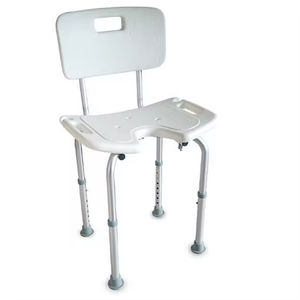 Sgabello <span class=keywords><strong>da</strong></span> doccia antiscivolo regolabile in altezza panca attrezzo-assemblaggio senza <span class=keywords><strong>ausili</strong></span> <span class=keywords><strong>da</strong></span> <span class=keywords><strong>bagno</strong></span> con schienale - Product Image 1