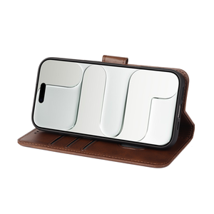 Étui pour téléphone portable en cuir PU avec porte-cartes personnalisé pour <span class=keywords><strong>iPhone</strong></span> 16 Pro Max 17 Air 15 Plus Portefeuille <span class=keywords><strong>Folio</strong></span> Béquille Housses à rabat - Product Image 4