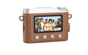 Petit appareil photo numérique vintage FHD 1080P avec écran couleur de 1,47 pouce, capteur CMOS, enregistrement <span class=keywords><strong>flash</strong></span>, appareil photo compact - Product Image 4