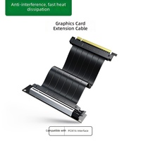 Green Alliance PCIe3.0 USB3.0 External Graphics Card X16 Extension Cord 90 Vertical Orientation 0.24m Aluminum Adapter