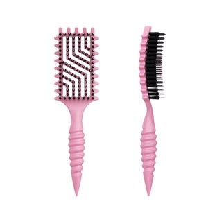 Nuevo Cepillo de Pelo Ventilado de Plástico para Definir Rizos, para Cabello Rizado, con Efecto Voluminizador y Desenredante, para Uso Doméstico - Product Image 5