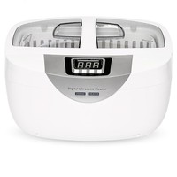Multifunctionele vierkante mini plastic nagelverzorgings-ML hogere frequentie ultrasone reiniger met digitale timer voor fruit, groenten en melkflessen