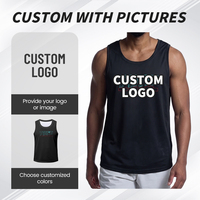 Débardeur Homme Personnalisé avec Logo – Gym, Fitness, Musculation – Séchage Rapide, Respirant, Impression par Sublimation, Sans Manches, Gilet d'Entraînement