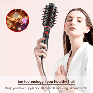 <span class=keywords><strong>Brosse</strong></span> sèche-cheveux à air chaud Multi Styler 3 en 1 Interchangeable Sèche-cheveux Volumizer Céramique ionique Curling Dryer Styler Brush - Product Image 6