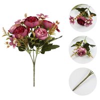 Fleurs de pivoines artificielles en soie, bouquet de pivoines artificielles pour vase, arrangements floraux, décoration de mariage, décoration de table à domicile