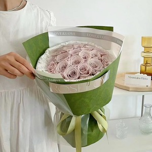 Thương Hiệu Lớn G Cổ Điển In Màu Xanh đậm Hoa Giấy Gói Hoa Tươi Bó Hoa Và Quà Tặng Gói Nhựa Tráng - Product Image 4