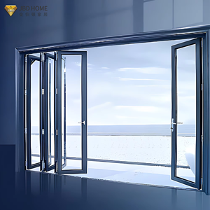 <span class=keywords><strong>Puertas</strong></span> Plegables de Aluminio <span class=keywords><strong>para</strong></span> Balcón y Patio, Resistentes a Huracanes, con Vidrio Insonorizado, <span class=keywords><strong>para</strong></span> Hoteles en la Costa, Cumplen con NFRC AS2047 - Product Image 2