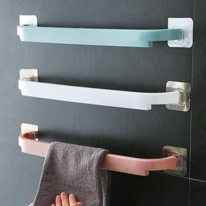 Porte-serviettes adhésif mural pour salle de bain, étagère à serviettes, support à ventouse pour toilettes, organisateur de <span class=keywords><strong>cuisine</strong></span> et salle de bain - Product Image 1