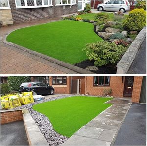 Gazon synthétique écologique de haute qualité de 25mm doux et durable pour une utilisation par tous les temps à faible coût pour les parcs intérieurs/espaces verts communautaires - Product Image 6