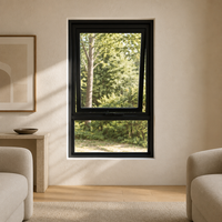 Ventana Abatible Superior de Aleación de Aluminio Hecha a Medida para Proyectos Residenciales, Apartamentos, Villas, Hoteles, Oficinas y Edificios Comerciales