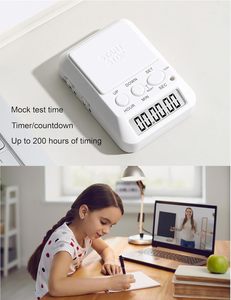 Temporizador Digital de Escritorio Rectangular de Plástico Colorido, 199 <span class=keywords><strong>Horas</strong></span> 59 <span class=keywords><strong>Minutos</strong></span> 59 <span class=keywords><strong>Segundos</strong></span>, Temporizador de Estudio, Temporizador de Cocina, Novedad 2026 - Product Image 6