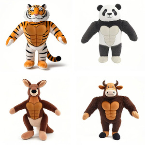 Tiger-Shaped Squeaky brinquedo de pelúcia para cães-Eco-Friendly Chew & Cabo de Guerra Interativo Pet fornecimentos - Product Image 4